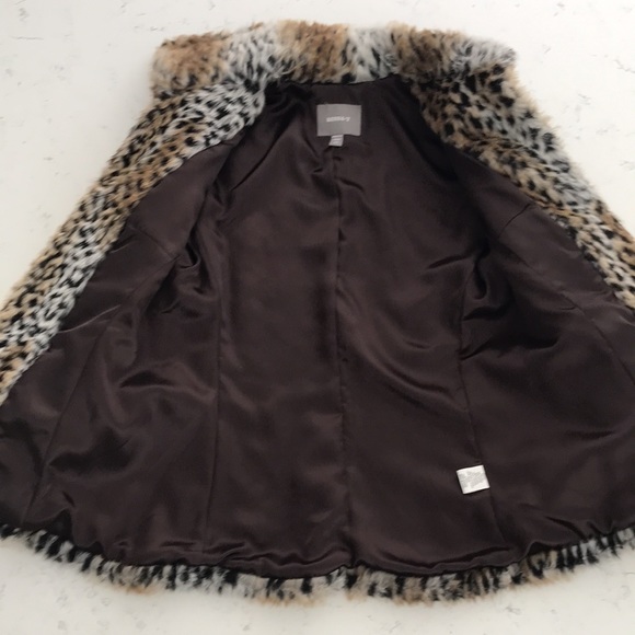 Faux fur cheetah print Coat XS - Picture 2 of 6
